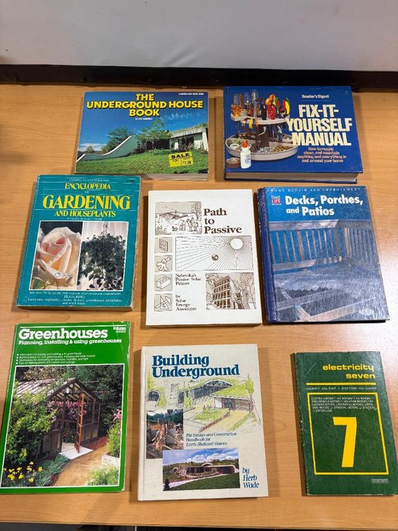 Home Improvement How-To Books, Gardening, Greenhouses, Decks, Underground Houses, Fix-It, Electrical
