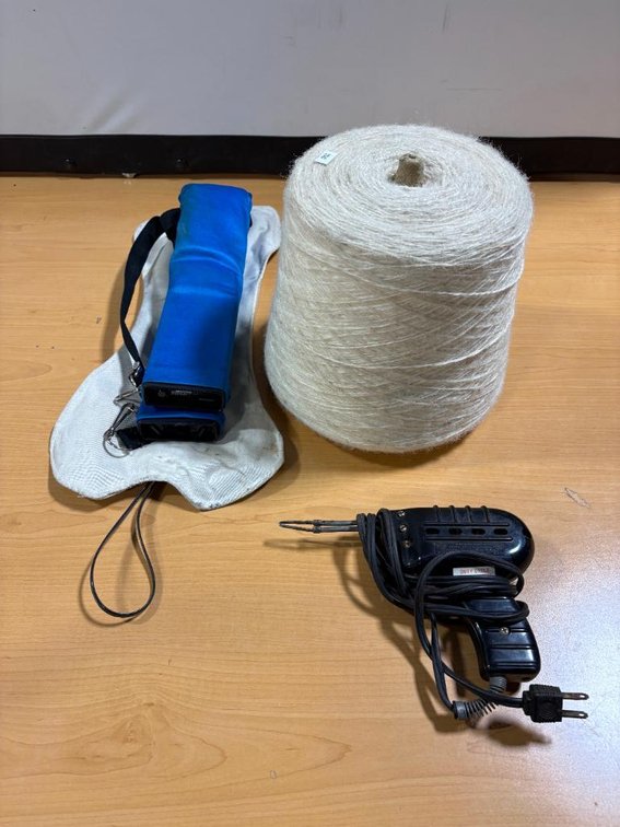 Roll of Twine, Soldering Iron, Bone Fone Radios