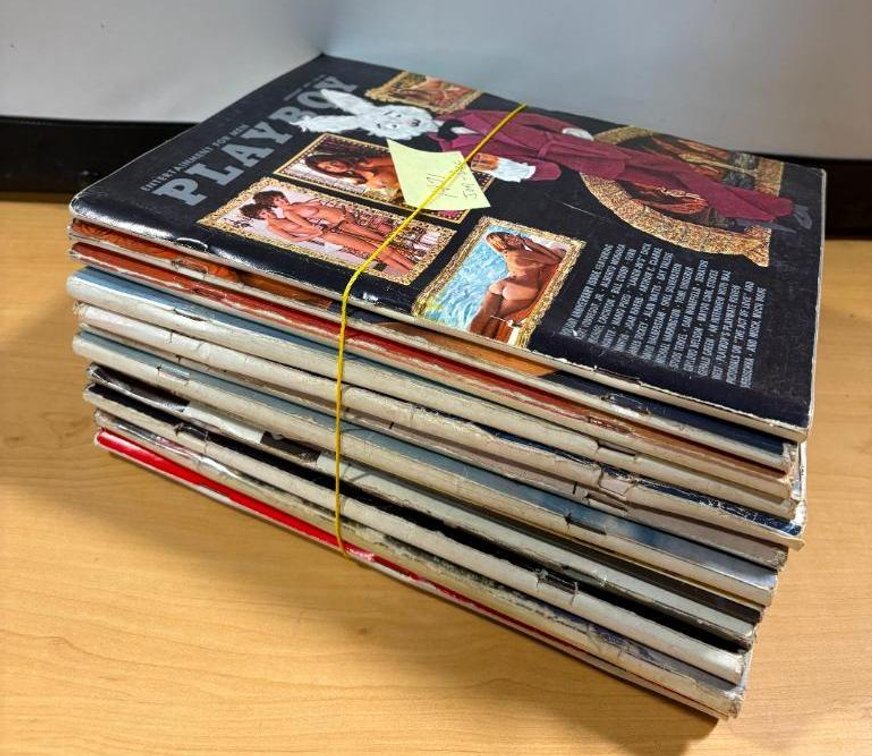 Collection of Vintage Playboy Magazines; Complete Year, 1971, Jan - Dec