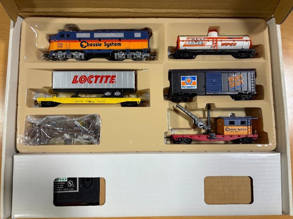 Loctite Model Power, Permatex, HO Scale Electric Train Limited Edition Collector Set, Commodity #800352 w/ Orig. Box