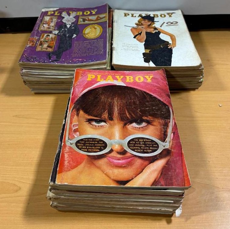Collection of Vintage Playboy Magazines; See Images for Details