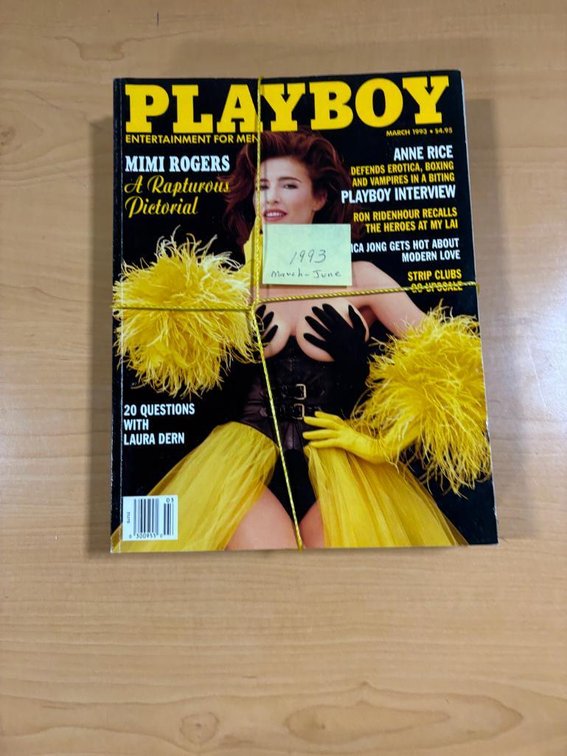 Collection of Vintage Playboy Magazines; 1993, March - June