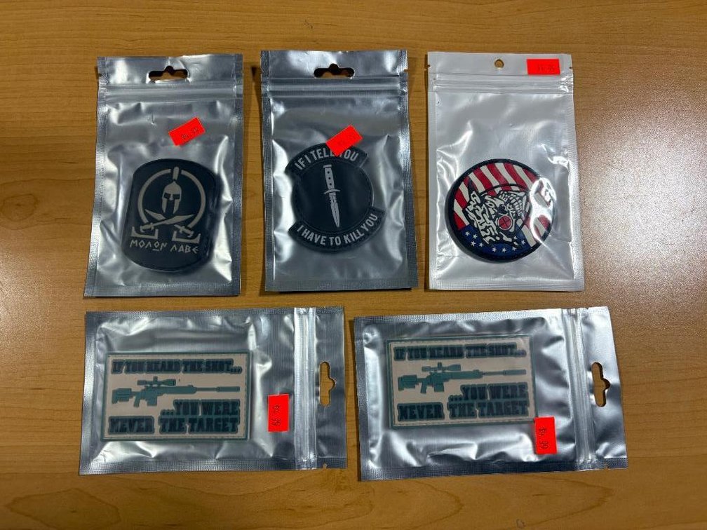 Lot of 5, New Tactical Patches, 2nd Amendment Patches