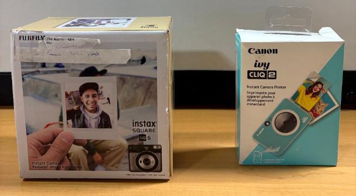New, FujiFilm instax Square Sq 6 w/ Canon Ivy Cliq 2 Instant Camera + Printer