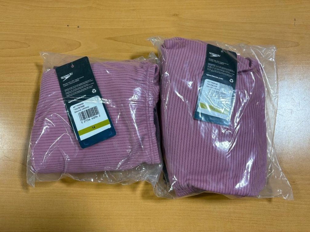 Lot of 2, New, Speedo Size 14, Mauve Orchid Swimsuits