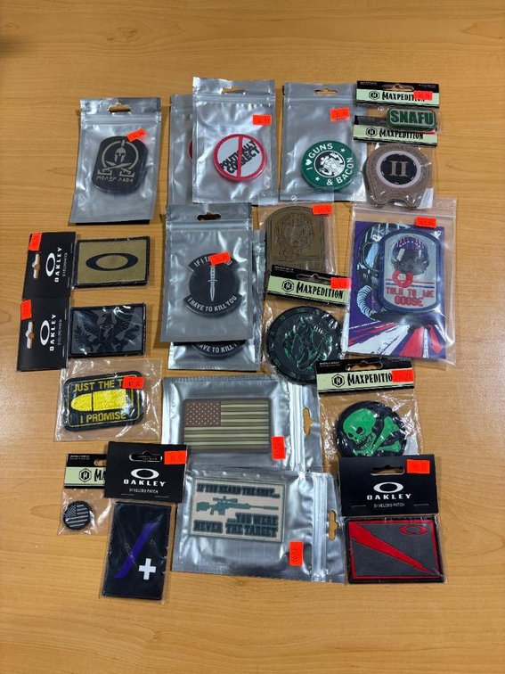 Lot of 19, New Tactical Patches, 2nd Amendment Patches, MSRP Value: $125+