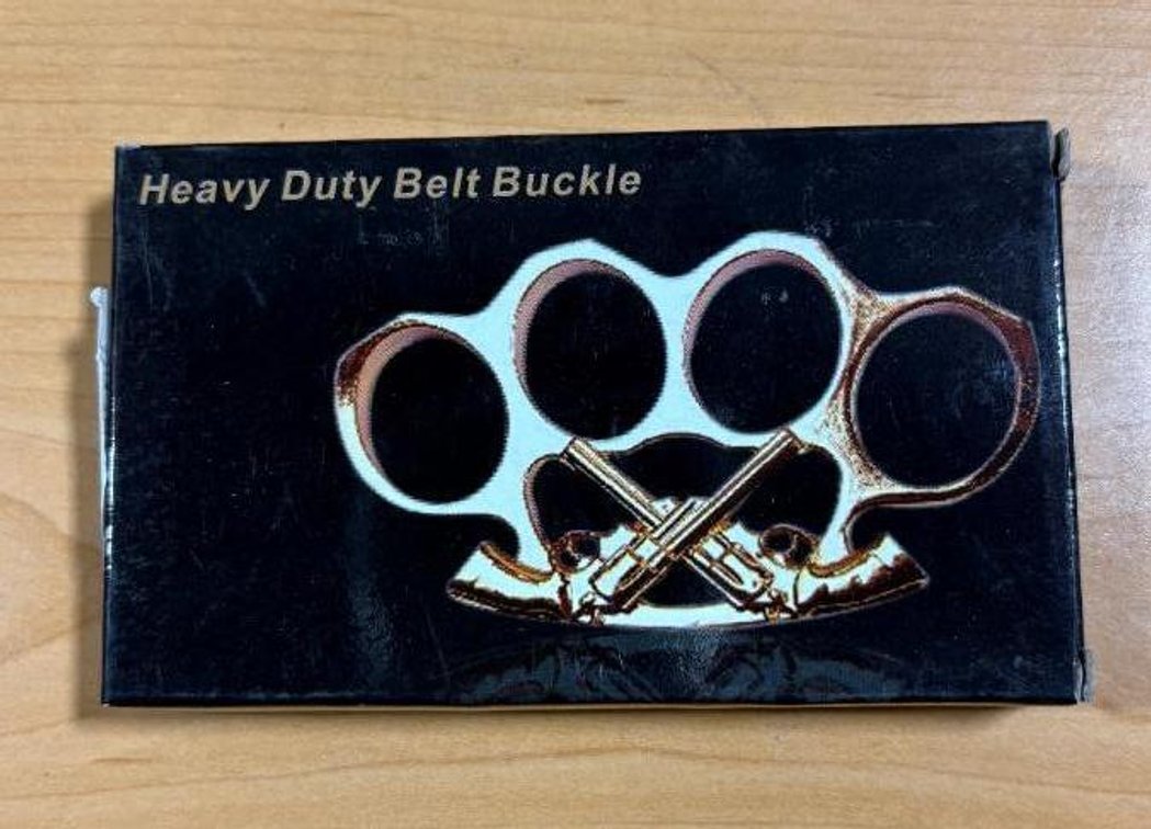 New Set of Heavy-Duty Brass Knuckles w/ Six Shooters Design