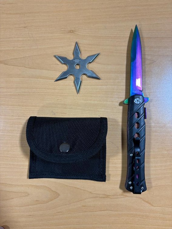 Lot of 2, New, Ninja Throwing Star and Butterfly Knife Set