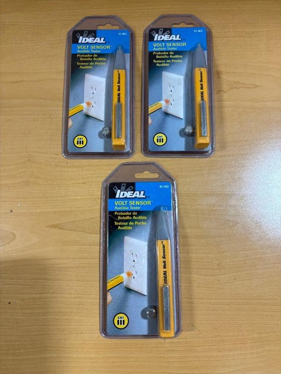 Lot of 3, New, Ideal Volt Sensor Audible Testers