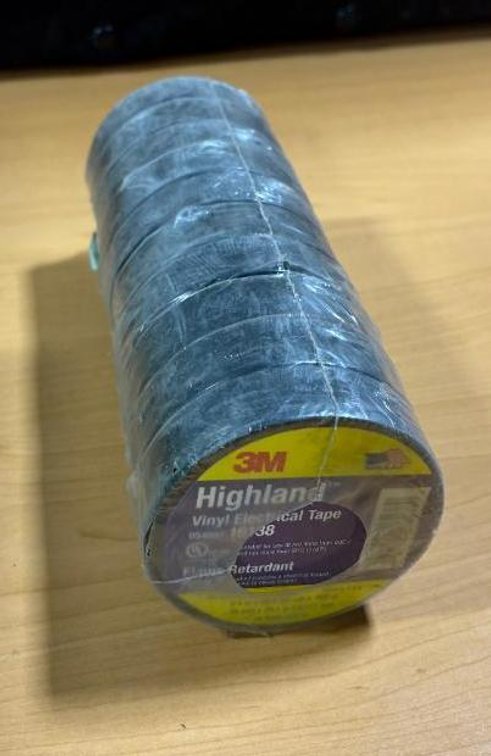 10 Pack, 3M Highland Vinyl Electrical Tape, Flame Retardant