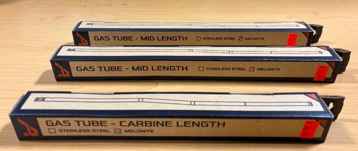 Lot of 3, New, AERO AR15 Gas Tube Carbine Length, Melonite