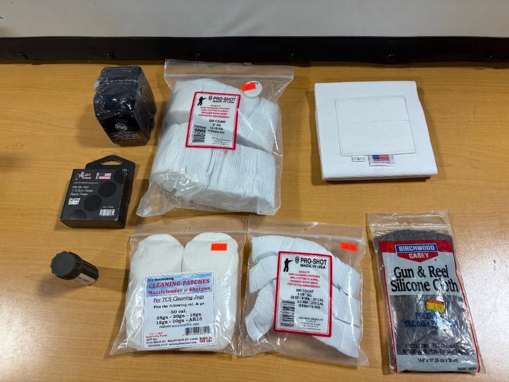 Tactical Group of Cleaning Pads, Cloths, Large Pack of Rubberized Tactical Solutions Gear Promo Cell Phone Card Holders