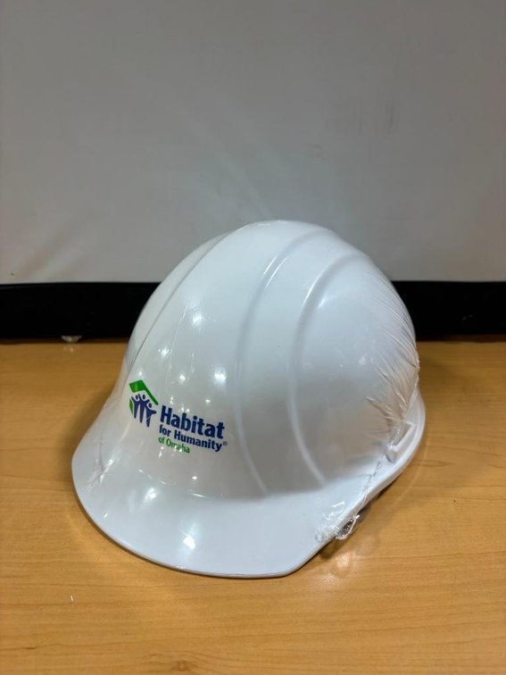New Hard Hat and Work Gloves Set