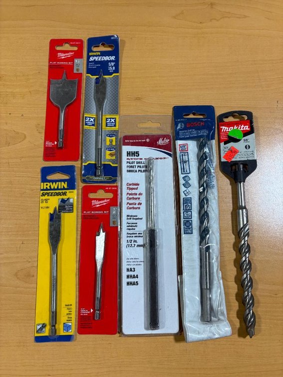 Group of Brand New, Sealed Drill Bits