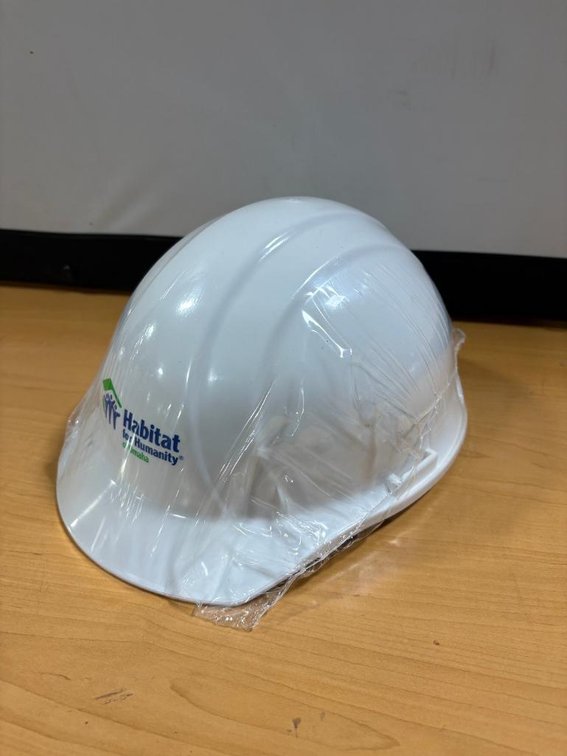 New Hard Hat and Work Gloves Set