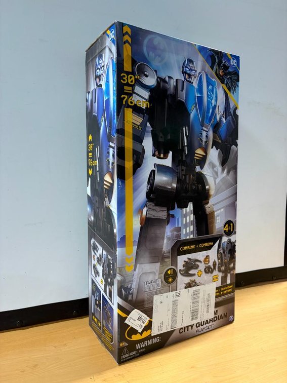 New, 30in, Gotham City Guardian Playset, Batman Transformer Action Figure 4-in-1, New in Box, DC Comics