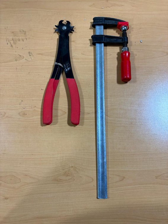New, Bessey Bar Clamp, Made in Germany & ISLK Linksem Tire Chain Repair Pliers / S-Hook Tool