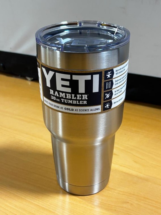 New, YETI Rambler 30oz Tumbler, Stainless Steel