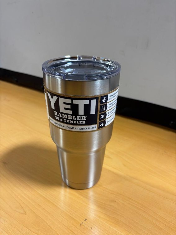 New, YETI Rambler 30oz Tumbler, Stainless Steel