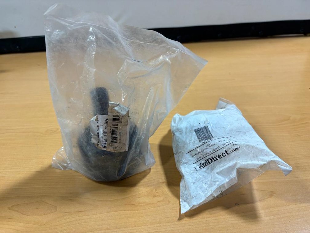 2 New, Ingersoll Rand Impact Socket Adapter &  Grey Pneumatic 1-1/2in Drive X x 19mm Hex