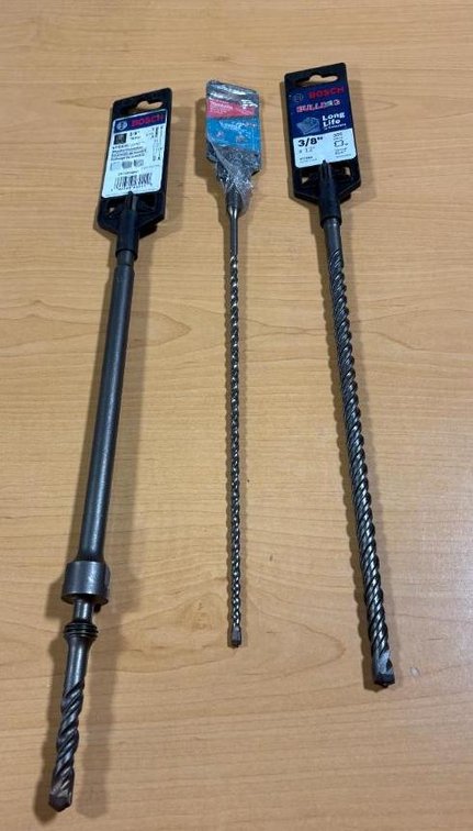 Bosch & Makita Bits, New, Speedcore Bits, 3/8in and 3/16in