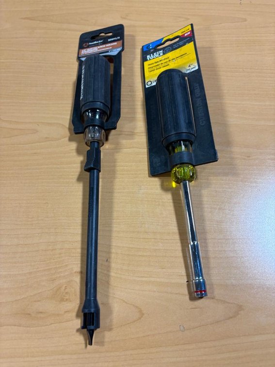 2 New, Southwire Slotted Screwdriver and Klein HD Nut Driver