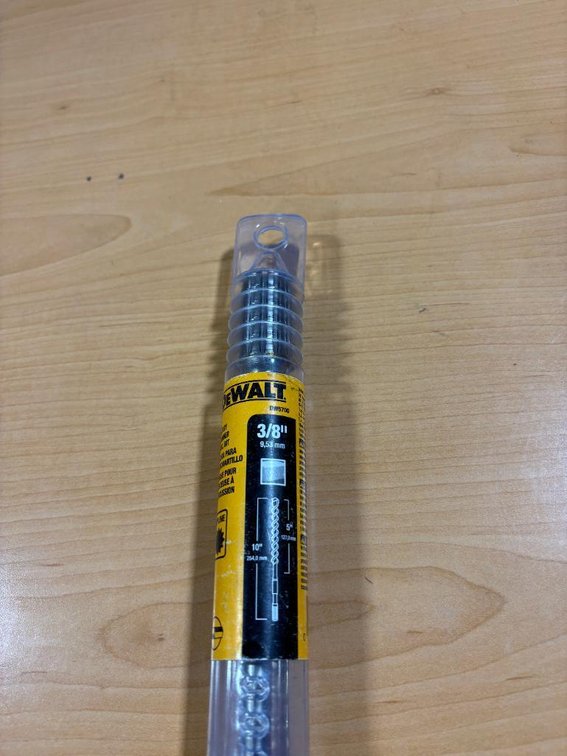 New, DeWalt 3/8in DW5700 Spline Shank Rotary Hammer Drill Bit