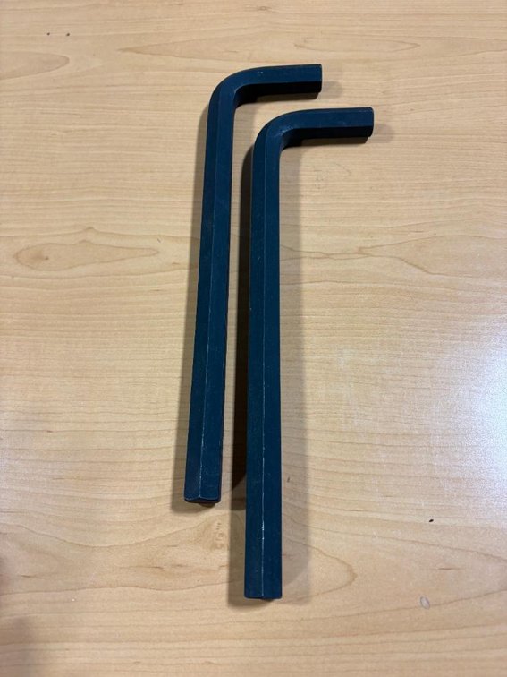 2 New Heavy-Duty Hex Wrenches / Allen Wrenches