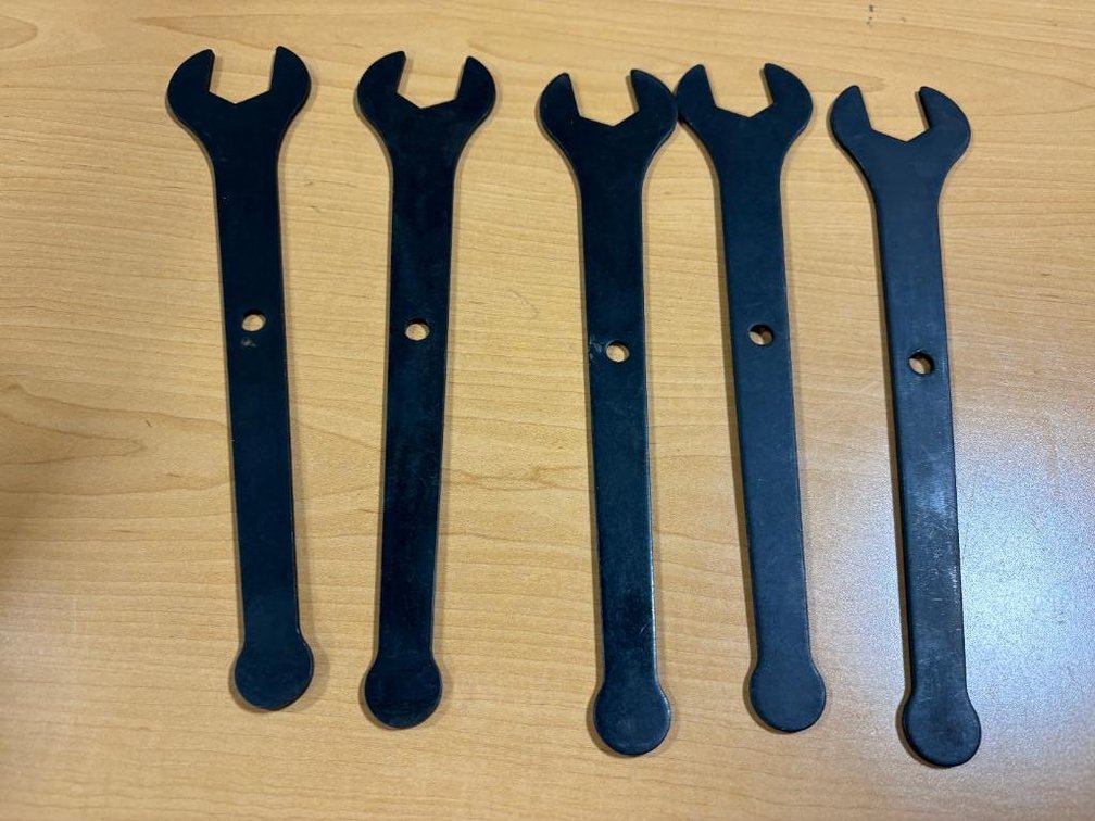 Lot of 5, New (Metabo?) Heat-Tempered Steel Blade Wrenches