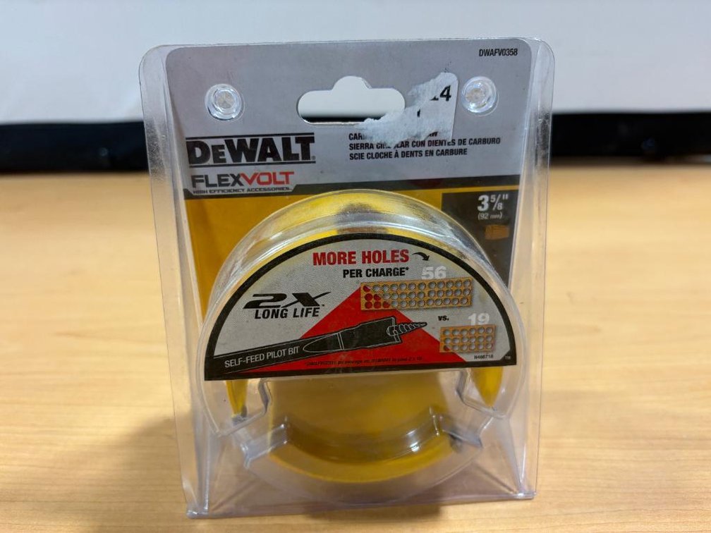 DeWalt FlexVolt 3-5/8in Carbide Hole Saw, New