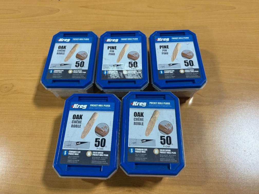 6 New Containers, Kreg Pockethole Plugs