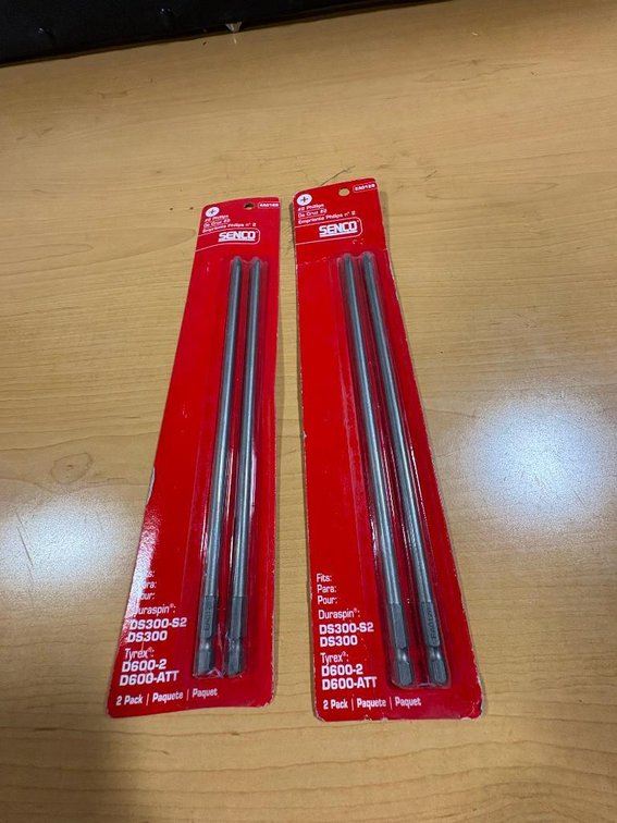 Lot of 2, New, Senco #2 Phillips, 4 Total Qty, Screwdriver Bits
