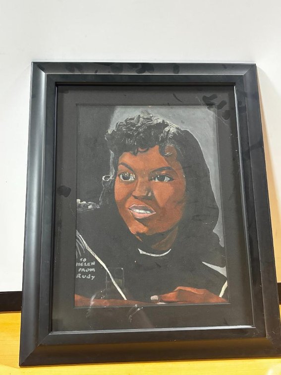 Orig. Artwork of Civil Rights Activist & Poet Dr. Maya Angelou or Muhammad Ali's Wife Sonji Roi or Lonnie Ali