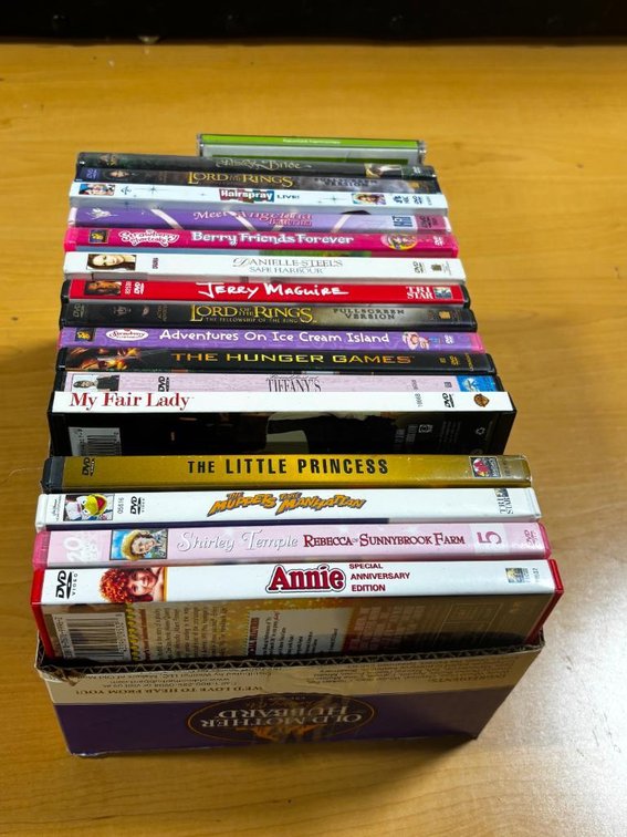 Collection of DVD Movies, See Photo for Titles, Annie, Jerry Maguire, Lord of the Rings, Hunger Games & More
