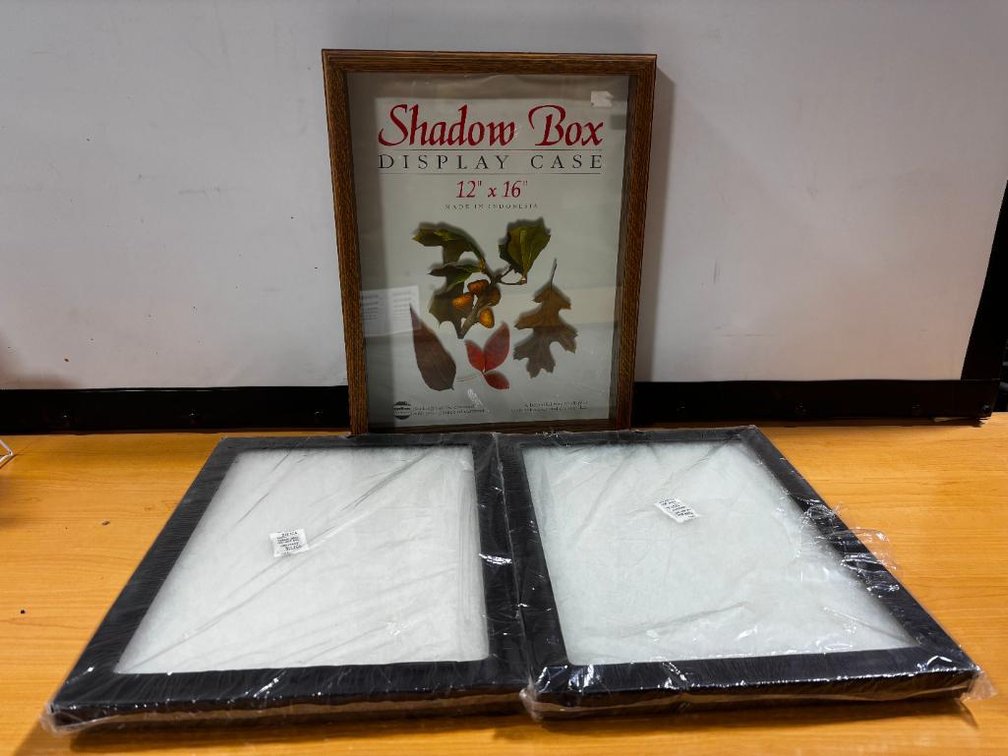 Lot of 3, New, Riker Style, Shadow Box Display Cases