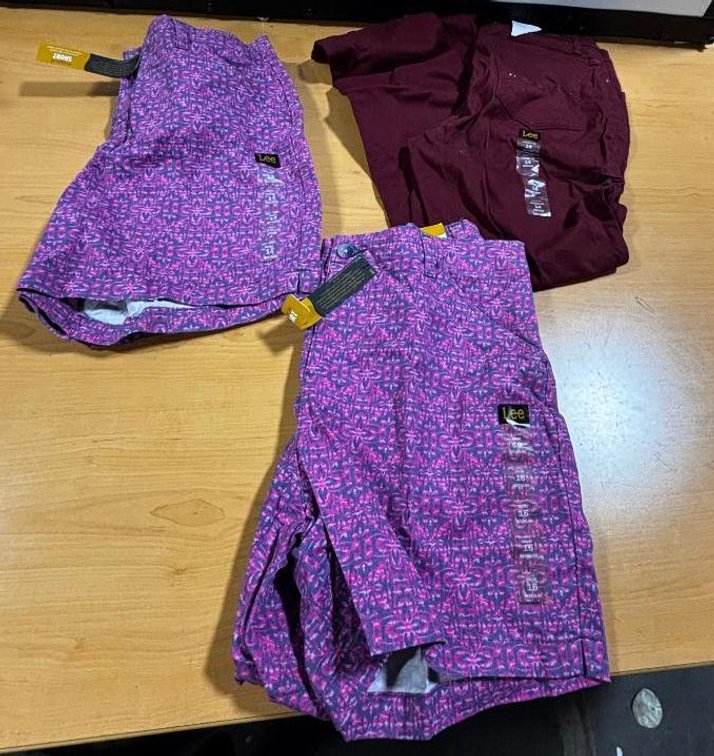 Lot of 3, New, Women's Lee Shorts & 5-Pocket Pants, Size 14 & 16