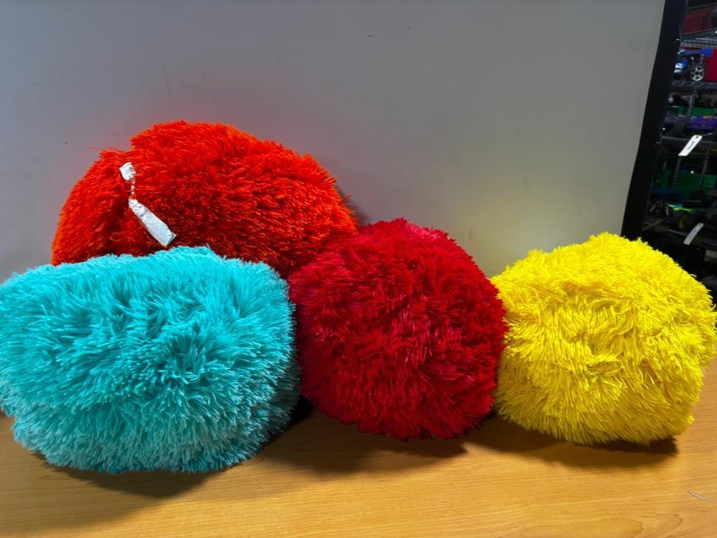 Fluffy Crochet Pillows