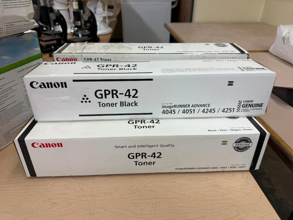 Canon Ink Toner Cartridges, GPR-42 - Black, Lot of 5, Sealed