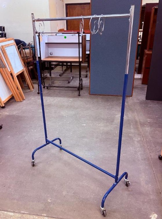 Rolling Coat Rack, Adjustable Height