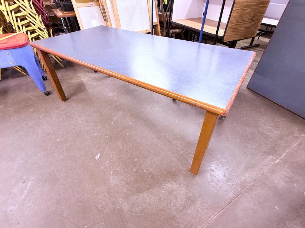 Heavy-Duty Laminate Top School or Library Table, 72in x 25in x 28in