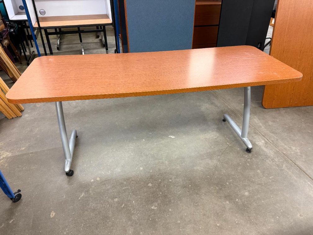 Mobile Work Table, Lamiante Top, 72in x 28in  x 30in