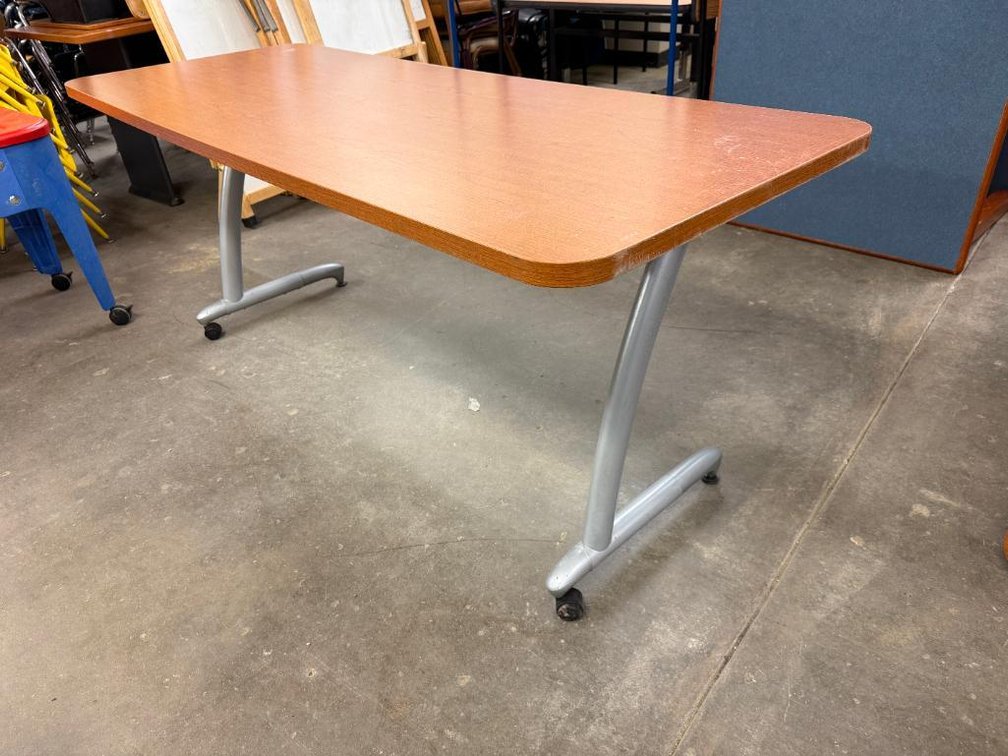 Mobile Work Table, Lamiante Top, 72in x 28in  x 30in