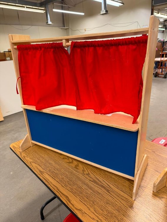 Puppet Show Performance Booth, Two Sided, One Viewer Side, One Puppet Master Side, See Images