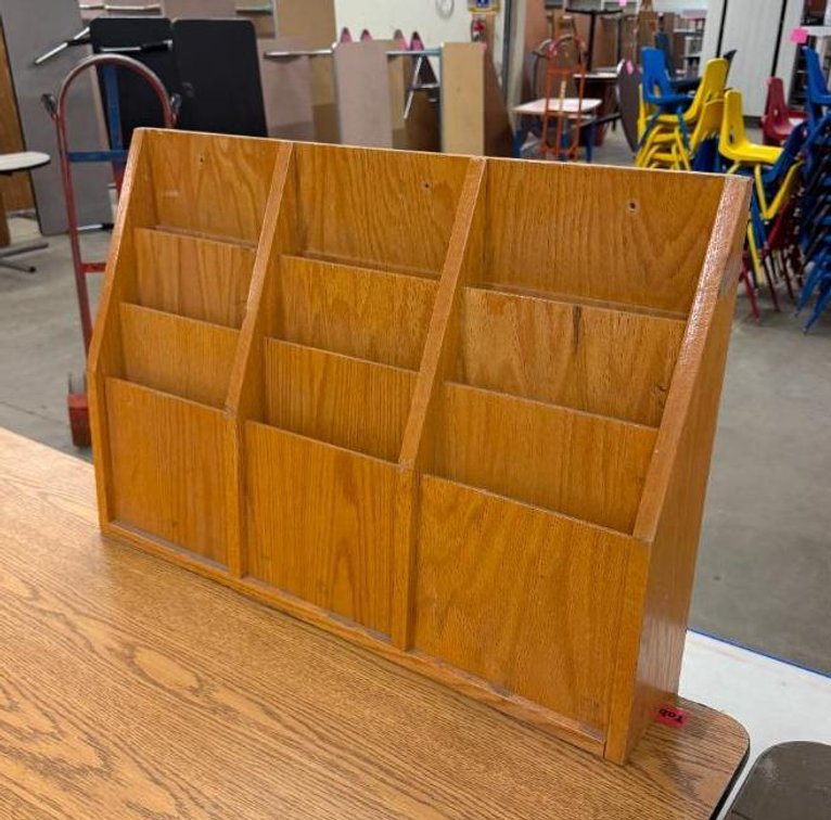 Countertop 9-Slot Periodical/Newspaper/Book Shelf Storage