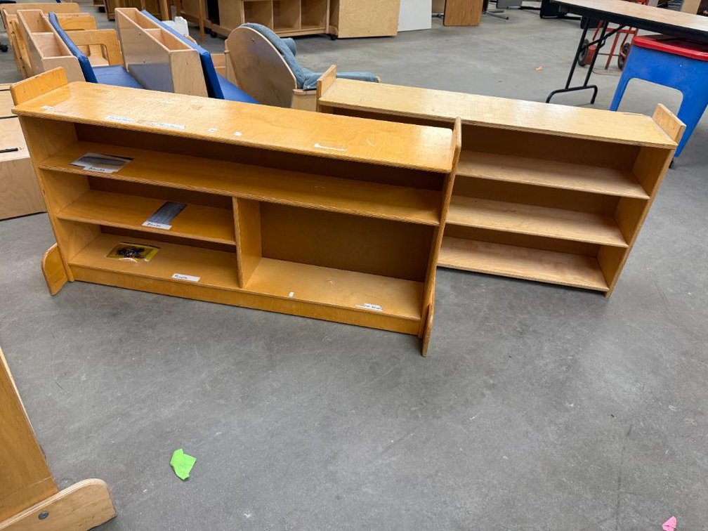 Jonti Craft Wood Bookshelves, Low Profile