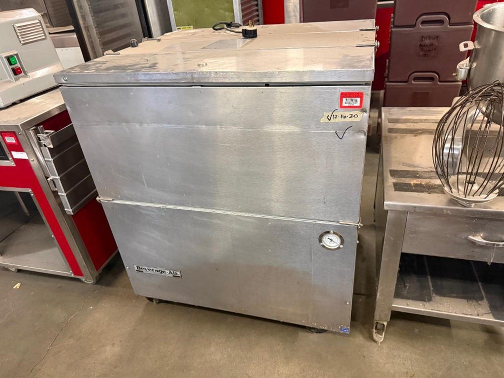 Beverage-Air Model ST34N Reach-In (Milk) Cooler, Mobile Base, Convenient Accordion Doors that Fold Down