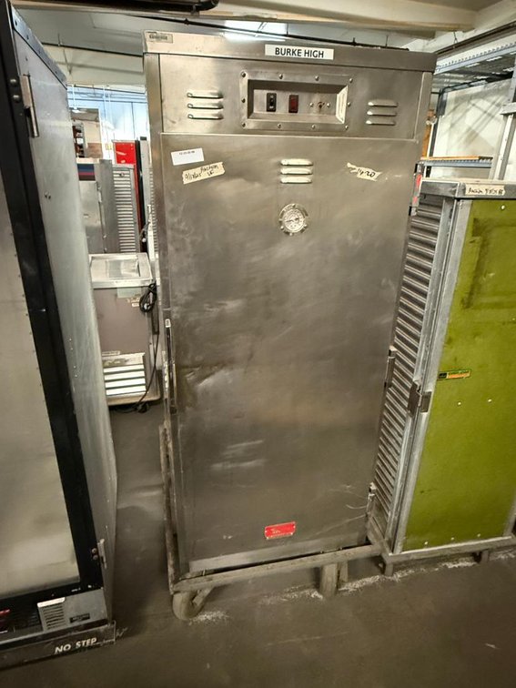 Hot Food Boxes, Insulated Holding Cabinet on Mobile Base, Older Unit, Model: 990