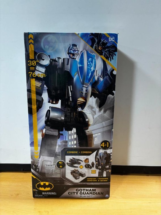 New, DC Comics Gotham City Guardian Playset, 4-in-1 Transformer, 30in Tall Batman Action Figure Transformer
