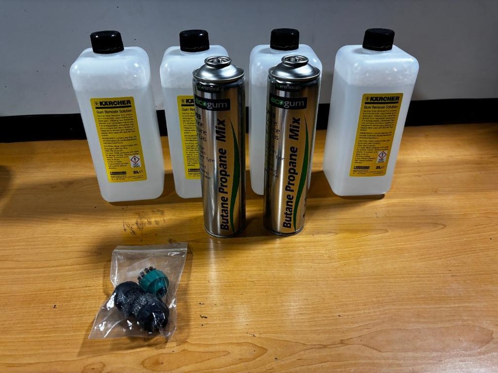 Karcher Service Box Kit for Karcher SG1 & SG2 Gum Remover Systems, Butane, Gum Remover, Replacement Brushes, NEW