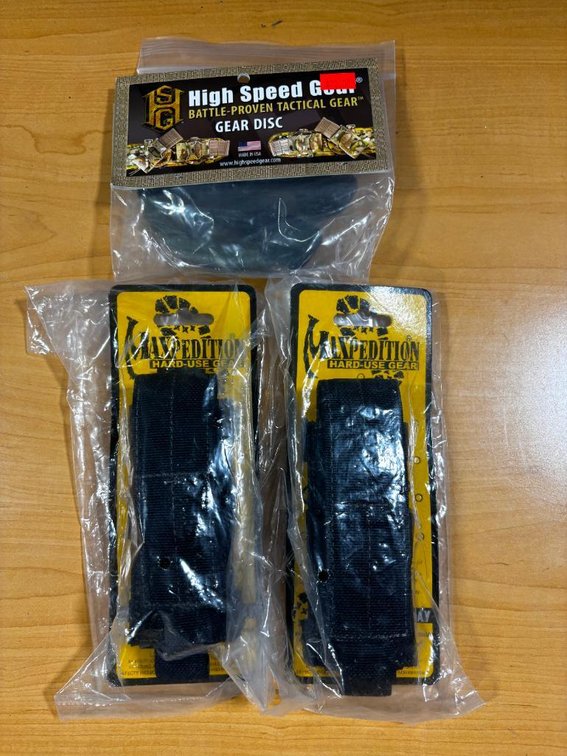 Lot of 3 Tactical Gear, New, High Speed Gear - Gear Disc, Maxpedition Hard-Use Gear Holders for Tactical Supplies